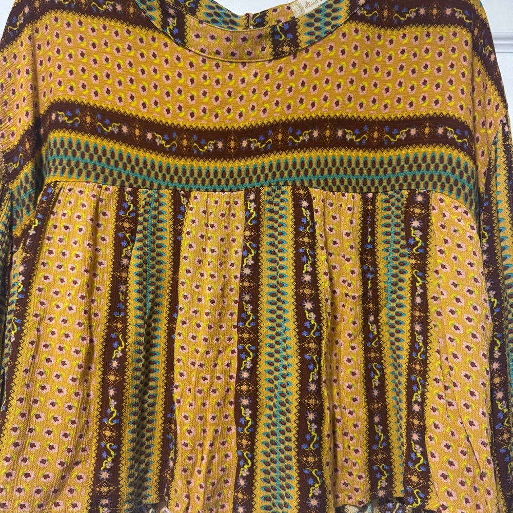 Altar'd State Multicolor Patterned Blouse - image 3